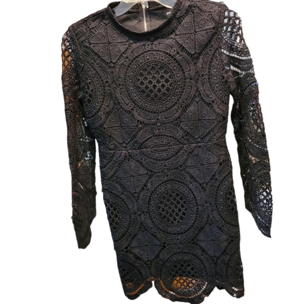 Wet Seal,‎ black lace dress, size L